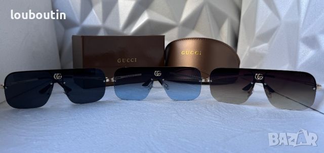 Gucci 2024 мъжки слънчеви очила маска, снимка 12 - Слънчеви и диоптрични очила - 46516745