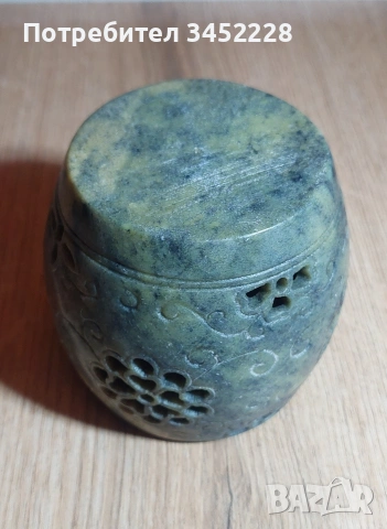 свещник от минерал гравиран за ценители , снимка 6 - Други - 53802527