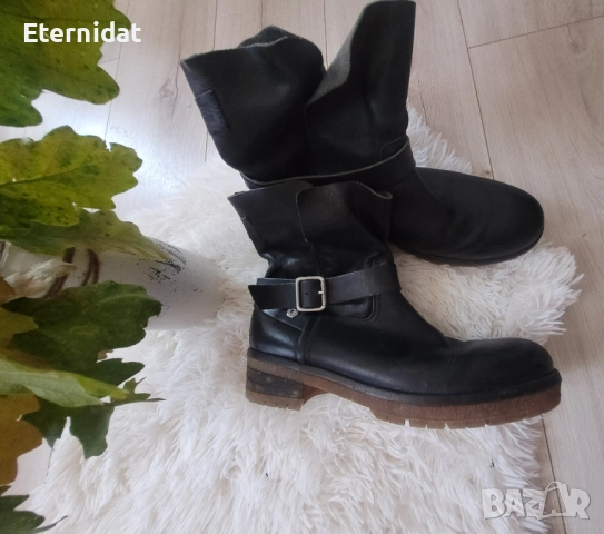 Черни боти ЕСТЕСТВЕНА кожа TOMMY HILFIGER , снимка 9 - Дамски боти - 51863256