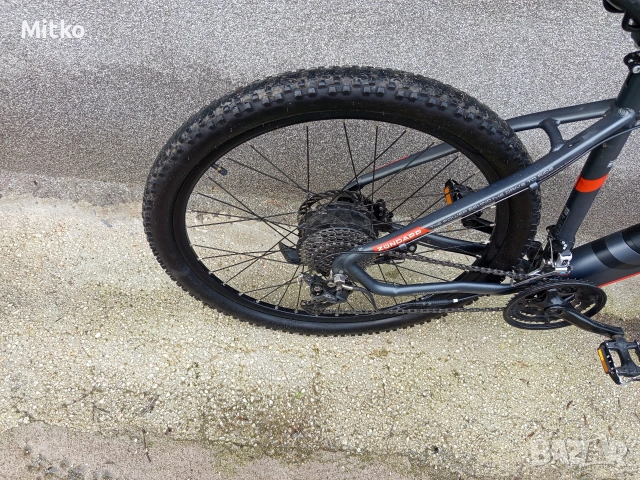 27.5 цола електрически алуминиев велосипед с 21 скорости усилени капли амортисьори предни като нов , снимка 14 - Велосипеди - 53372967