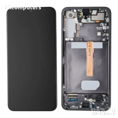 LCD Дисплей за Samsung SM-S906F S22 Plus / GH82-27500A / 27501A / Тъч скрийн + рамка / Черен / Ориги