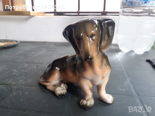 Sitzendorf - куче статуетка фигура порцелан, снимка 6 - Антикварни и старинни предмети - 50910124