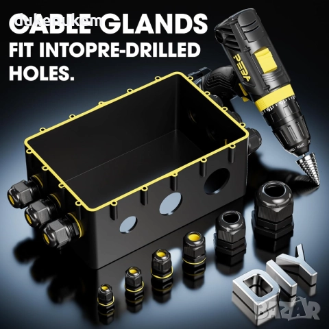 Външен кабелен конектор M12 – комплект 10 бр., IP68, снимка 9 - Други инструменти - 52811216