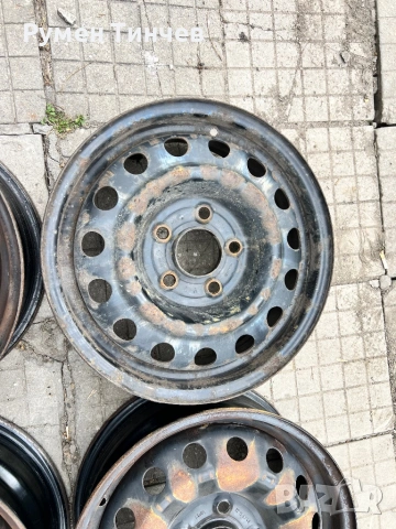 4бр метални джанти от Хюндай 15 ко 5x114,3-6j-et 47, снимка 4 - Гуми и джанти - 54238542