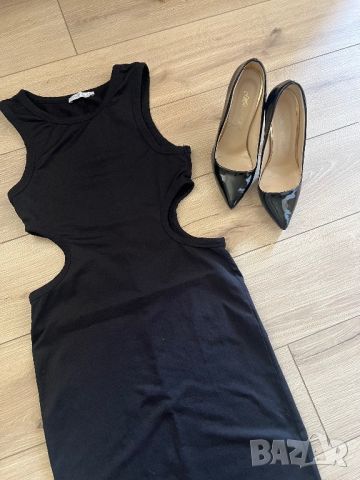 Черна рокля ZARA, снимка 2 - Рокли - 45795538