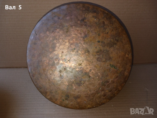 Стара медна , бакърена тенджера , датирана - 1938 г, снимка 7 - Антикварни и старинни предмети - 52133250