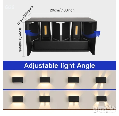 Стенна лампа за външно/вътрешно осветление., снимка 3 - Други - 54005393