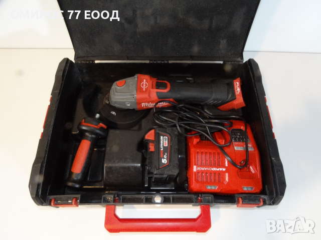 Промоция - Milwaukee M18 FSAG 125 XB със 5 Ah и зарядно - Акумулаторен ъглошлайф