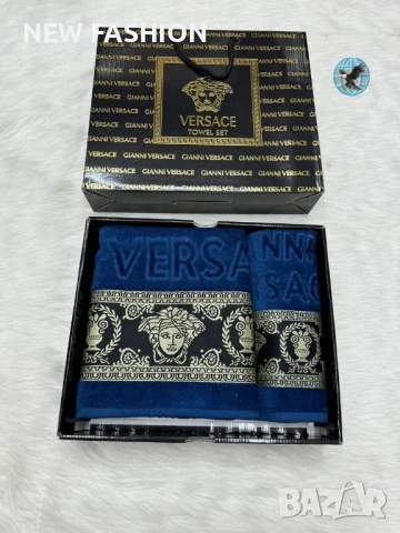 Памучни Хавлии -2бр в Кутия ✨ VERSACE , снимка 6 - Хавлиени кърпи - 51153967