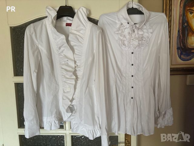 Дизайнерски бели ризи Галинел , снимка 6 - Ризи - 45698575