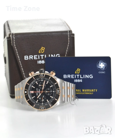 Breitling Super Chronomat B01 Chronograph 44mm Black Dial Black Ceramic Two-Tone Различни Варианти, снимка 2 - Мъжки - 54048011