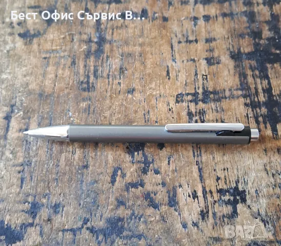 химикалка Пеликан сиво и платинен металик в метална кутия, Peliкan Snap platinum, снимка 2 - Ученически пособия, канцеларски материали - 49604988