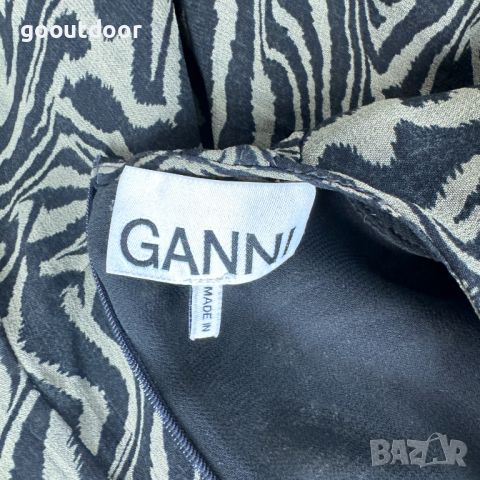 Дамска блуза Ganni balloon sleeve print bluse, снимка 3 - Блузи с дълъг ръкав и пуловери - 46398219