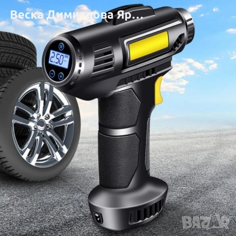 Безжичен дигитален компресор за автомобил, снимка 3 - Аксесоари и консумативи - 51559004