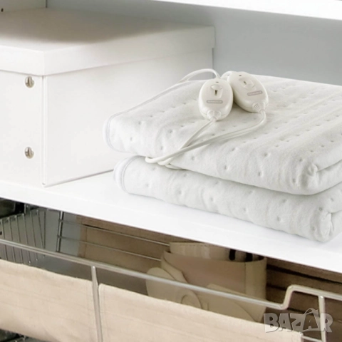 Затопляща постелка за легло Termomax, 60W/120W, 150х80см/160х140см, електрическа, полиестер, снимка 6 - Друга електроника - 52053281