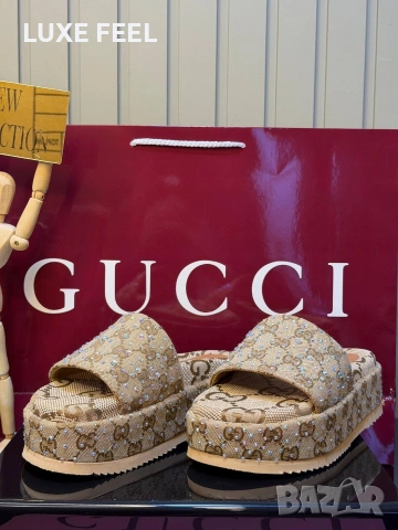 GUCCI ✨Дамски Чехли 36-41, снимка 4 - Чехли - 54282519