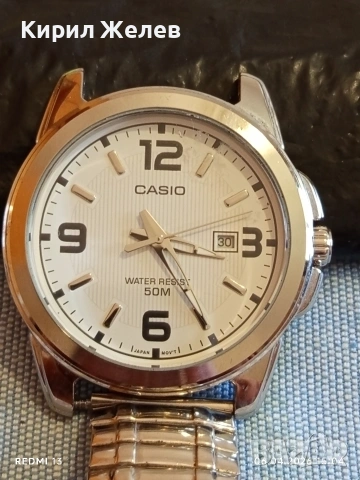 Класически модел мъжки часовник CASIO работи перфектно състояние 54472, снимка 2 - Мъжки - 54109975