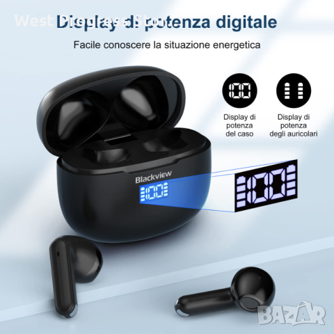 Blackview слушалки, микрофон, LED , безжични , сензор за докосване, снимка 2 - Bluetooth слушалки - 44957221