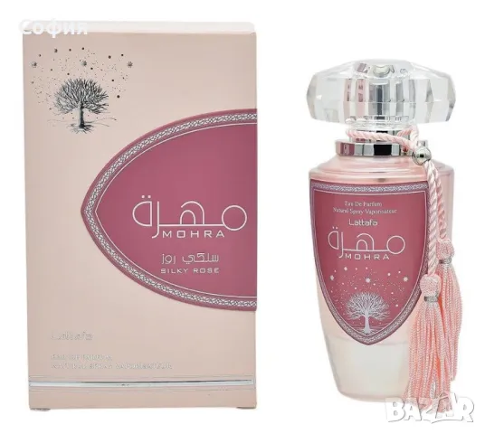 Красив арабски дамски парфюм Lattafa Mohra Silky Rose Eau de Parfum for Women, снимка 3 - Дамски парфюми - 46852124