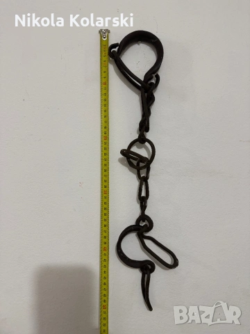 Старинки, медни/бакърени тенджери, синия, синджир и букай, снимка 7 - Антикварни и старинни предмети - 53252774