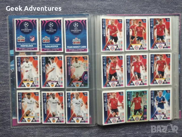 Футболни Карти Champions League Сезон 2018/2019 Match Attax Topps, снимка 4 - Колекции - 48797547