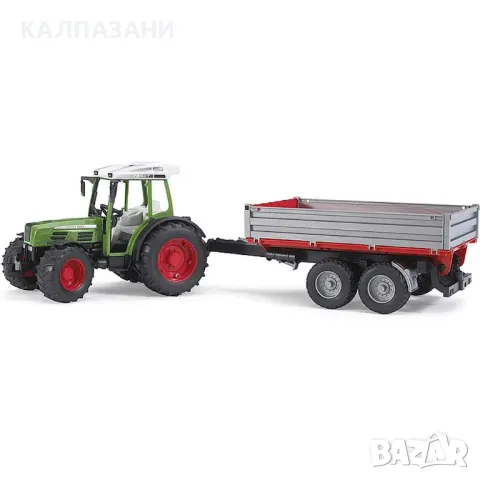 BRUDER ТРАКТОР FENDT 209 S СЪС САМОСВАЛНО РЕМАРКЕ 02104, снимка 1 - Коли, камиони, мотори, писти - 47266239