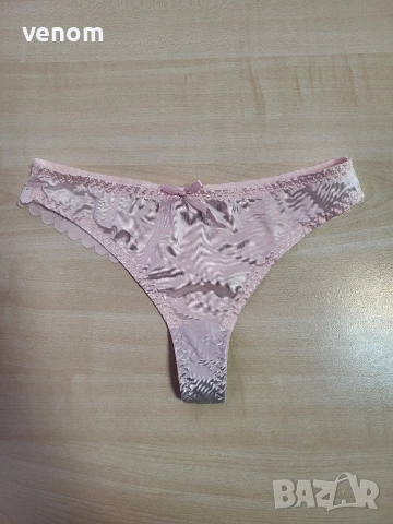 Сатенени прашки с декоративна панделка и дантелен гръб, снимка 3 - Бельо - 53036006