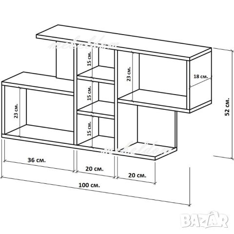 Етажерка за стена,полица,етажерки(код-0468), снимка 5 - Етажерки - 24624430