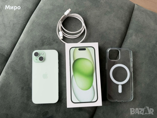 iPhone 15 128 GB Green, снимка 2 - Apple iPhone - 54051093