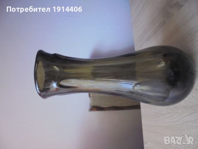 Красива огромна ваза цветно стъкло, цена : 80 лв., снимка 3 - Вази - 46463567