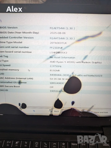 Лаптоп Lenovo thinkpad e14 gen2 - Ryzen 4500U 8GB DDR4, снимка 2 - Лаптопи за работа - 53932875