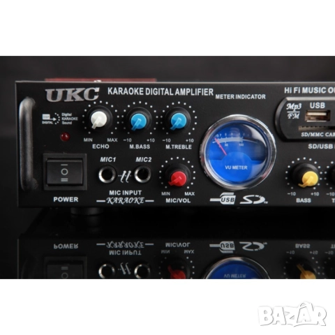 2х500W Аудио усилвател / Домашен усилвател / Караоке, Модел: AV-339A, снимка 2 - Караоке - 15093003