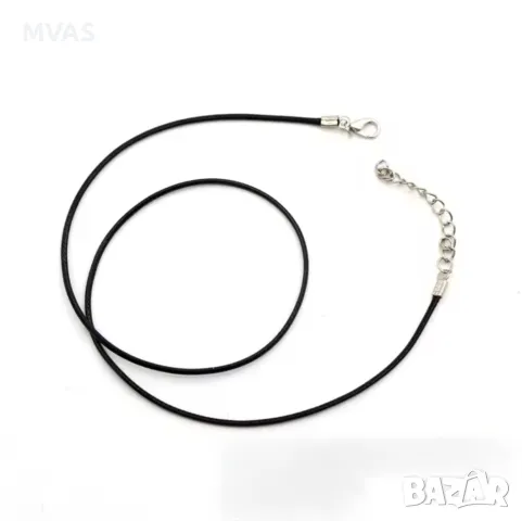 Ново Колие сърце Розов кварц с черна верижка , снимка 3 - Колиета, медальони, синджири - 49645154