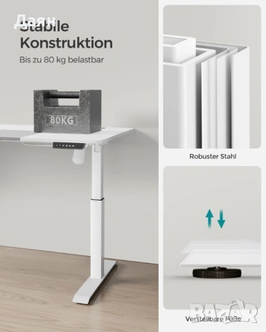 Електрическо бюро с регулируема височина SONGMICS, снимка 3 - Бюра - 53532937