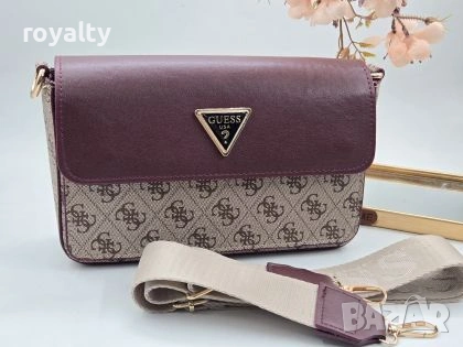 Guess Нова Дамска Кожена Чанта Гес