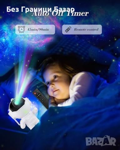Нов Проектор Звездно Небе Астронавт - Декорация и Нощна Лампа за дете, снимка 4 - Други - 45643160