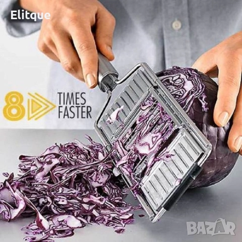 Мултифункционално ренде и белачка за плодове и зеленчуци от стомана TV12, снимка 3 - Аксесоари за кухня - 52606637