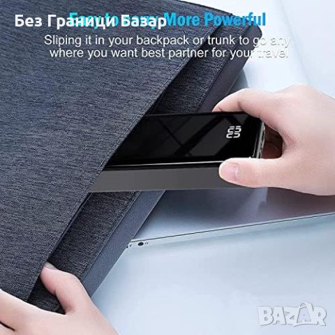 Нова външна Преносима батерия 24000mAh, 22.5W PD & QC 3.0 бързо зареждане, снимка 5 - Външни батерии - 46599975