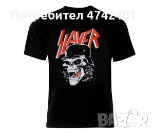 Рок метъл тениска Slayer, снимка 2 - Тениски - 53536729