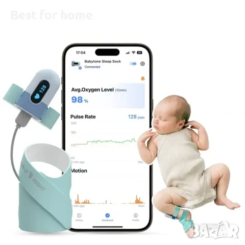 Бебешки кислороден монитор Babytone BabyO2 Oxygen Monitor, снимка 3 - Уреди за диагностика - 48550387