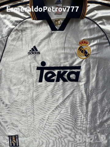 Мъжка футболна тениска Реал Мадрид 1999-2000, снимка 4 - Спортни дрехи, екипи - 54157239