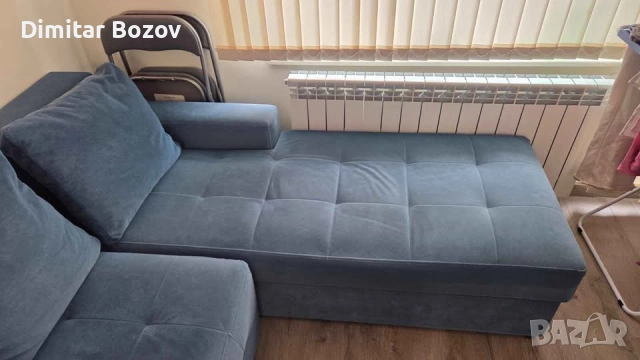 Син Диван за продан , снимка 9 - Дивани и мека мебел - 52440304