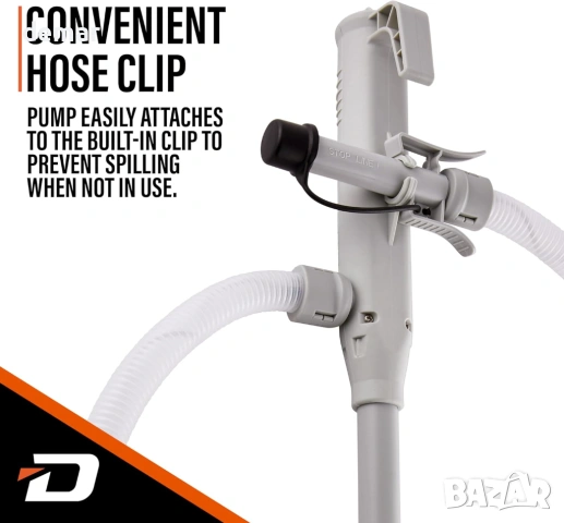 Помпа за прехвърляне на гориво DeWay с батерии и дюза с автоматично спиране, снимка 5 - Други инструменти - 54049135