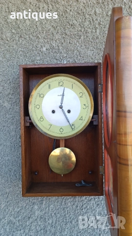 Стар полски стенен часовник - Метрон / Metron - 1970"г., снимка 6 - Антикварни и старинни предмети - 53706148