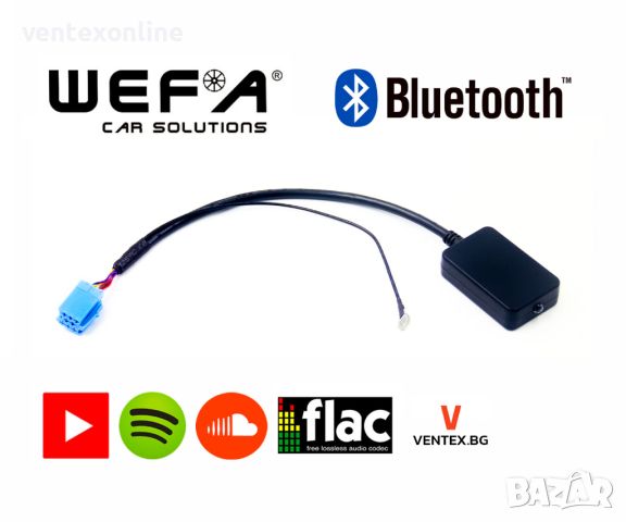  WEFA чейнджър Bluetooth за Seat Ibiza, Leon, Toledo от 1996 до 2007 година, снимка 1 - Аксесоари и консумативи - 46380714