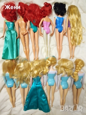 Оригинални Mattel Disney принцеси Дисни Барби Frozen Ана Елза Ариел Снежанка Рапиунцел Моана Бел, снимка 15 - Кукли - 52903317