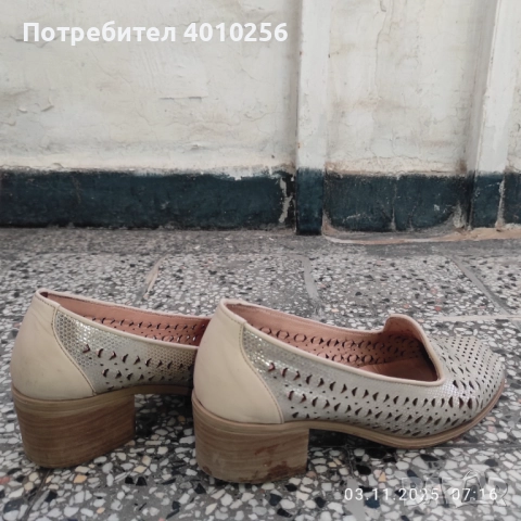 ПОДАРЯВАМ ДАМСКИ ОБУВКИ ЕСТЕСТВЕНА КОЖА Н.40, снимка 5 - Дамски обувки на ток - 52271472