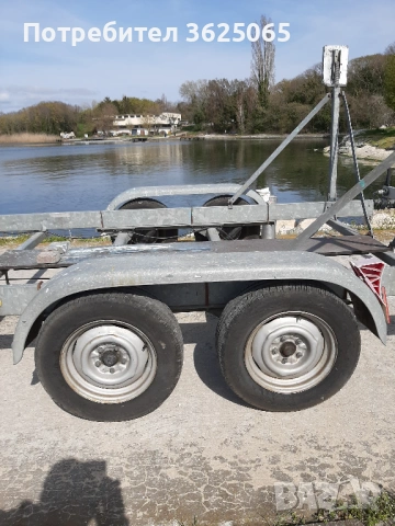 Продавам двуосно ремарке за яхта, лодка или платформа до 2,7т., снимка 4 - Ремаркета - 54184917