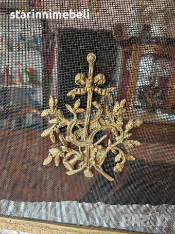 Бронзов параван за камина Луи 15, снимка 3 - Колекции - 54068243