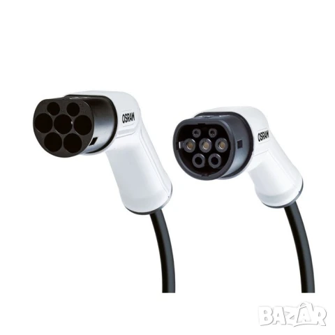 Кабел Osram за зарядно на електромобил с 7 пина тип 2 към тип 2 240V, 16A, 3.6KW, снимка 4 - Аксесоари и консумативи - 51057096